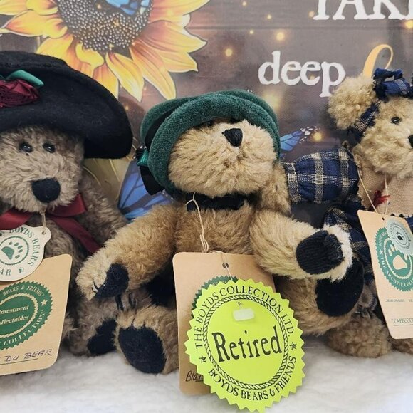 Boyds Bears Other - 3 RETIRED BOYD BEARS 5 "